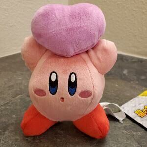 Plush - Kirby w/ Heart, 5-inch (NEW) - Nintendo